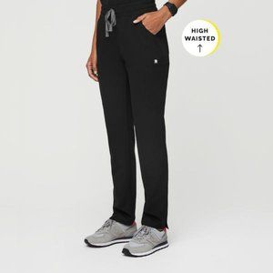 FIGS Yola Skinny Scrub Pants in Black Size Med Tall